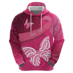 New Zealand Breast Cancer Awareness Hoodie Pink Ribbon Butterfly Maori Pattern