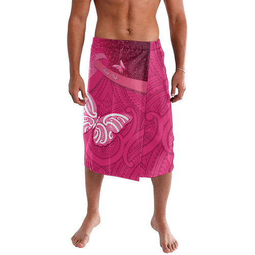 New Zealand Breast Cancer Awareness Lavalava Pink Ribbon Butterfly Maori Pattern