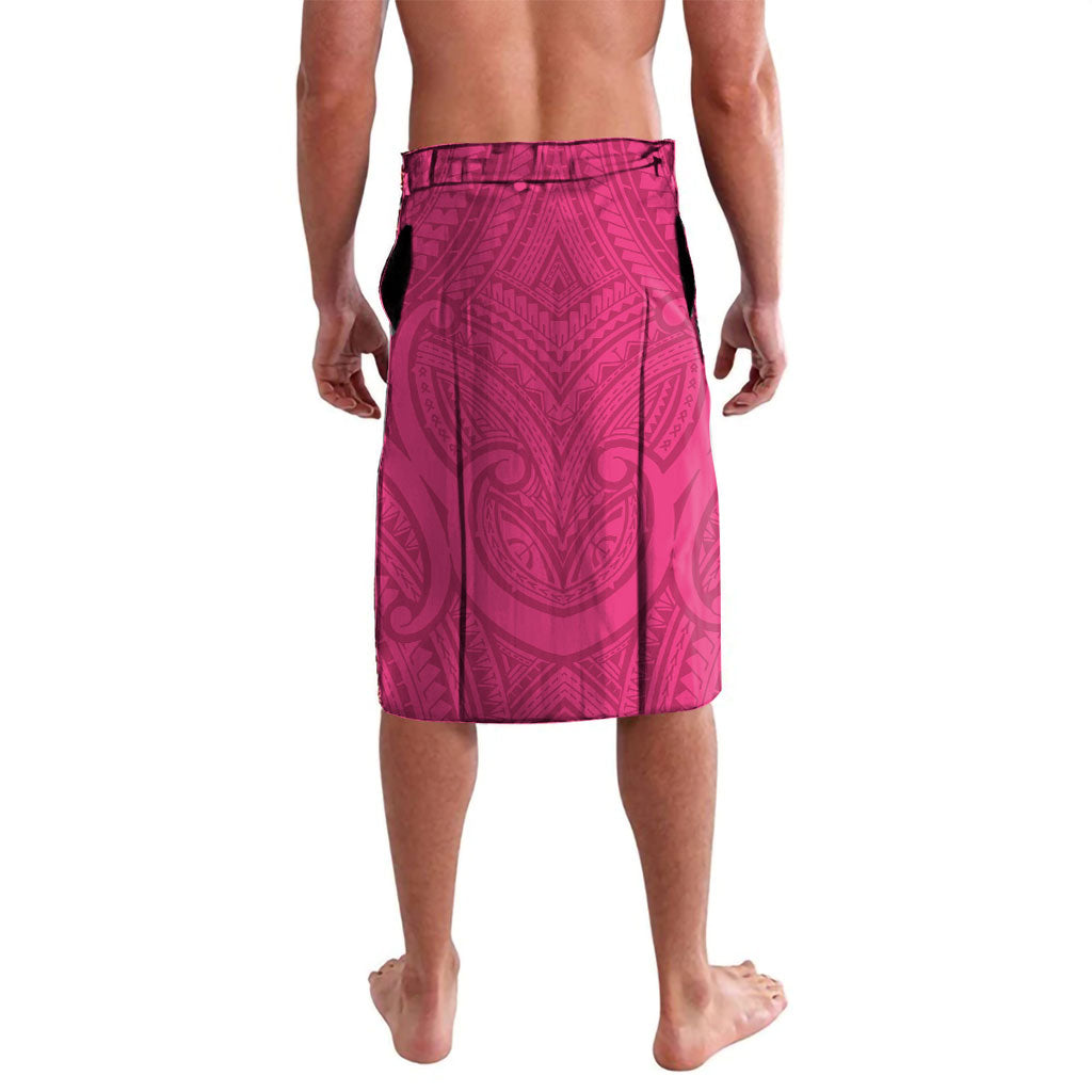 New Zealand Breast Cancer Awareness Lavalava Pink Ribbon Butterfly Maori Pattern