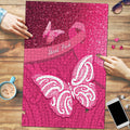 New Zealand Breast Cancer Awareness Puzzle Pink Ribbon Butterfly Maori Pattern