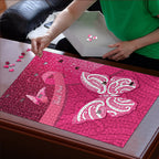 New Zealand Breast Cancer Awareness Puzzle Pink Ribbon Butterfly Maori Pattern