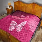 New Zealand Breast Cancer Awareness Quilt Pink Ribbon Butterfly Maori Pattern