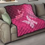 New Zealand Breast Cancer Awareness Quilt Pink Ribbon Butterfly Maori Pattern
