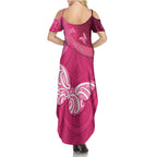 New Zealand Breast Cancer Awareness Summer Maxi Dress Pink Ribbon Butterfly Maori Pattern