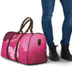 New Zealand Breast Cancer Awareness Travel Bag Pink Ribbon Butterfly Maori Pattern