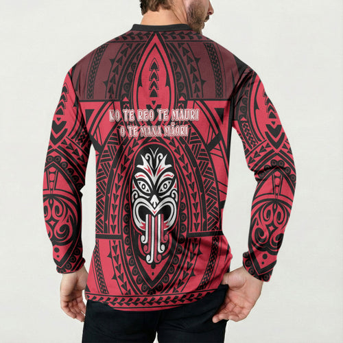 New Zealand Maori Language Week Button Sweatshirt Te Wiki O Te Reo Maori Hei Tiki