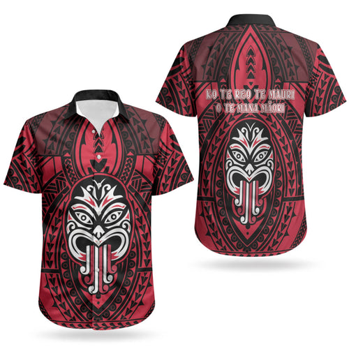 New Zealand Maori Language Week Couples Matching Puletasi and Hawaiian Shirt Te Wiki O Te Reo Maori Hei Tiki