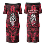 New Zealand Maori Language Week Couples Matching Puletasi and Hawaiian Shirt Te Wiki O Te Reo Maori Hei Tiki