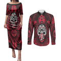 New Zealand Maori Language Week Couples Matching Puletasi and Long Sleeve Button Shirt Te Wiki O Te Reo Maori Hei Tiki