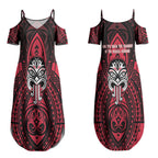 New Zealand Maori Language Week Couples Matching Summer Maxi Dress and Hawaiian Shirt Te Wiki O Te Reo Maori Hei Tiki