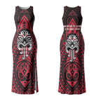 New Zealand Maori Language Week Couples Matching Tank Maxi Dress and Long Sleeve Button Shirt Te Wiki O Te Reo Maori Hei Tiki