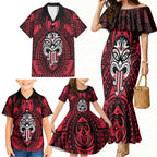 New Zealand Maori Language Week Family Matching Mermaid Dress and Hawaiian Shirt Te Wiki O Te Reo Maori Hei Tiki