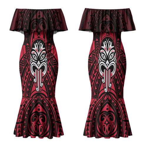New Zealand Maori Language Week Family Matching Mermaid Dress and Hawaiian Shirt Te Wiki O Te Reo Maori Hei Tiki