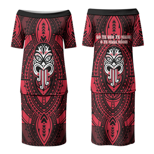 New Zealand Maori Language Week Family Matching Puletasi and Hawaiian Shirt Te Wiki O Te Reo Maori Hei Tiki