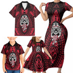 New Zealand Maori Language Week Family Matching Short Sleeve Bodycon Dress and Hawaiian Shirt Te Wiki O Te Reo Maori Hei Tiki