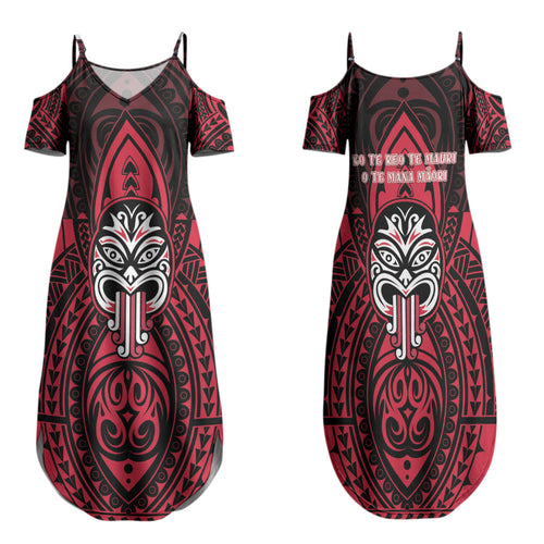 New Zealand Maori Language Week Family Matching Summer Maxi Dress and Hawaiian Shirt Te Wiki O Te Reo Maori Hei Tiki