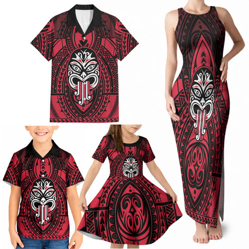 New Zealand Maori Language Week Family Matching Tank Maxi Dress and Hawaiian Shirt Te Wiki O Te Reo Maori Hei Tiki