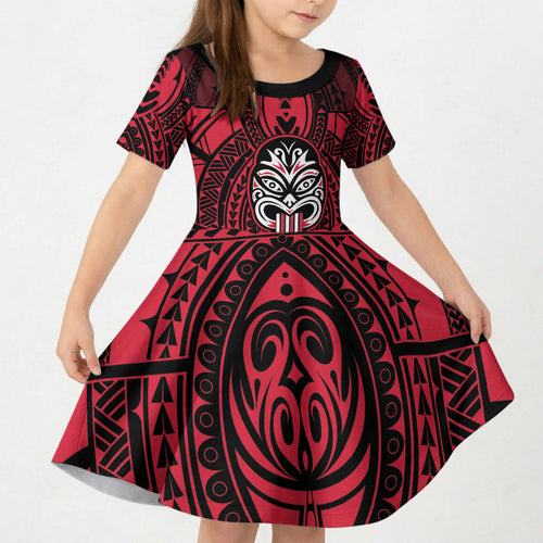 New Zealand Maori Language Week Kid Short Sleeve Dress Te Wiki O Te Reo Maori Hei Tiki