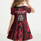 New Zealand Maori Language Week Kid Short Sleeve Dress Te Wiki O Te Reo Maori Hei Tiki