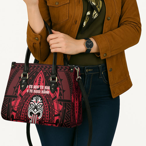 New Zealand Maori Language Week Leather Bag Te Wiki O Te Reo Maori Hei Tiki