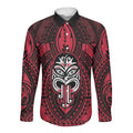 New Zealand Maori Language Week Long Sleeve Button Shirt Te Wiki O Te Reo Maori Hei Tiki