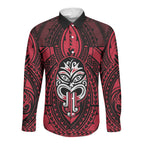 New Zealand Maori Language Week Long Sleeve Button Shirt Te Wiki O Te Reo Maori Hei Tiki