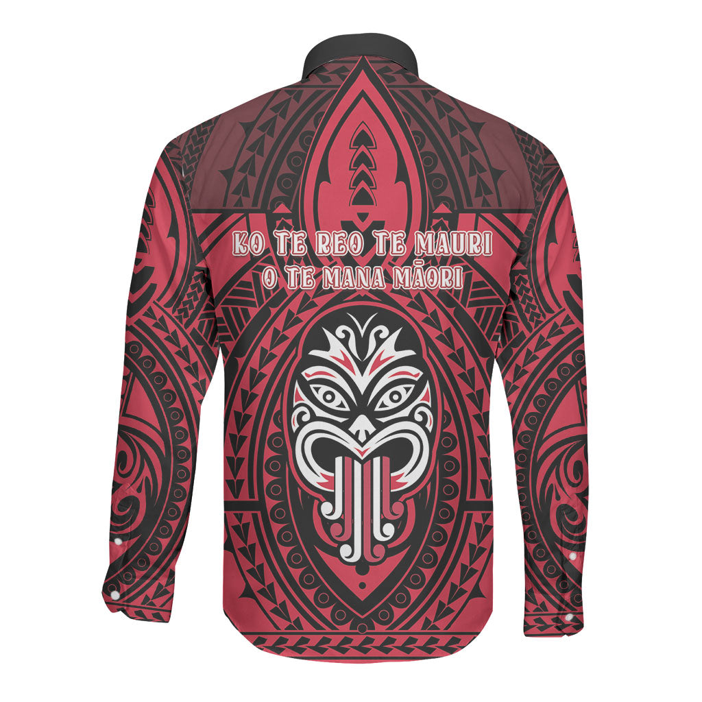New Zealand Maori Language Week Long Sleeve Button Shirt Te Wiki O Te Reo Maori Hei Tiki