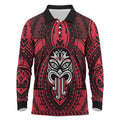 New Zealand Maori Language Week Long Sleeve Polo Shirt Te Wiki O Te Reo Maori Hei Tiki