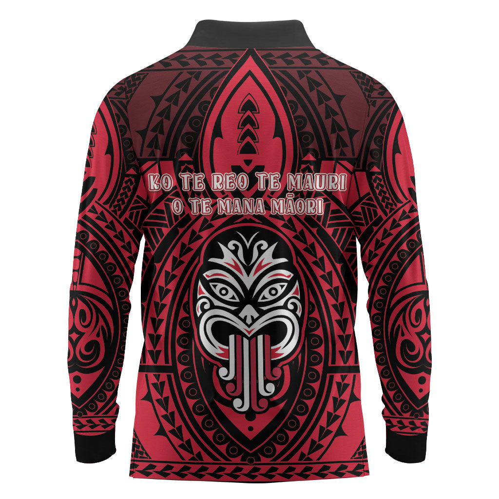 New Zealand Maori Language Week Long Sleeve Polo Shirt Te Wiki O Te Reo Maori Hei Tiki