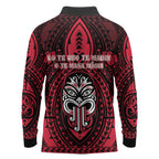 New Zealand Maori Language Week Long Sleeve Polo Shirt Te Wiki O Te Reo Maori Hei Tiki