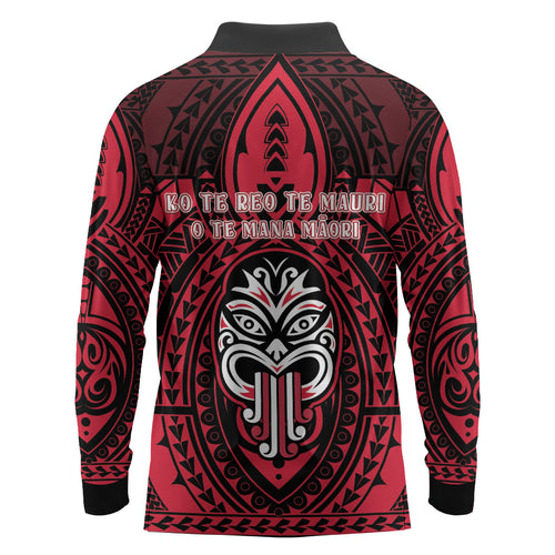 New Zealand Maori Language Week Long Sleeve Polo Shirt Te Wiki O Te Reo Maori Hei Tiki