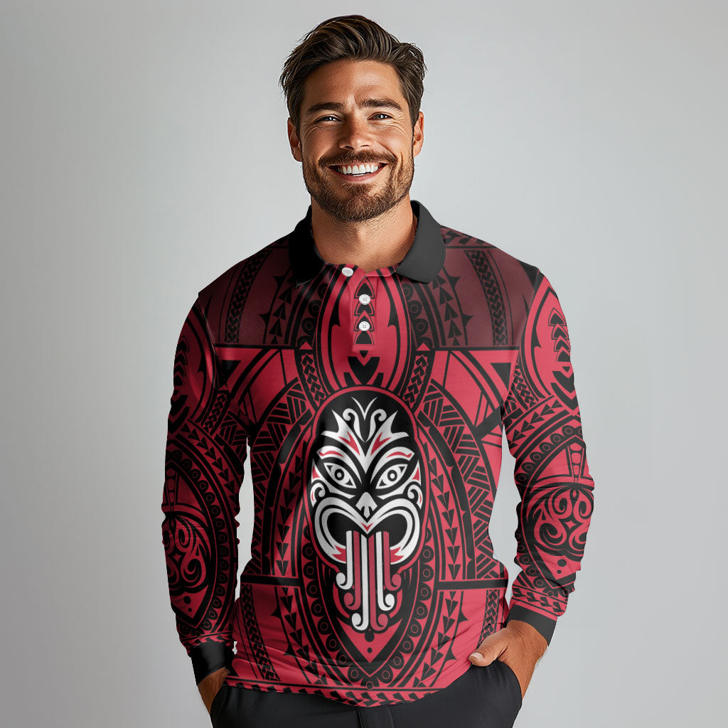 New Zealand Maori Language Week Long Sleeve Polo Shirt Te Wiki O Te Reo Maori Hei Tiki