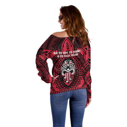 New Zealand Maori Language Week Off Shoulder Sweater Te Wiki O Te Reo Maori Hei Tiki