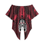 New Zealand Maori Language Week Off Shoulder Wrap Waist Top Te Wiki O Te Reo Maori Hei Tiki