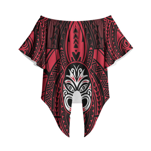 New Zealand Maori Language Week Off Shoulder Wrap Waist Top Te Wiki O Te Reo Maori Hei Tiki