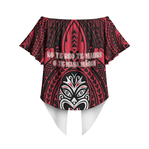 New Zealand Maori Language Week Off Shoulder Wrap Waist Top Te Wiki O Te Reo Maori Hei Tiki