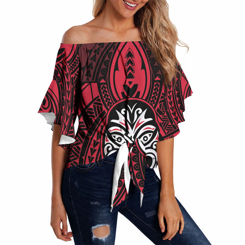 New Zealand Maori Language Week Off Shoulder Wrap Waist Top Te Wiki O Te Reo Maori Hei Tiki