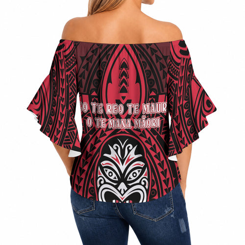 New Zealand Maori Language Week Off Shoulder Wrap Waist Top Te Wiki O Te Reo Maori Hei Tiki