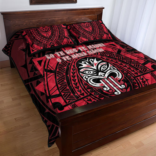New Zealand Maori Language Week Quilt Bed Set Te Wiki O Te Reo Maori Hei Tiki