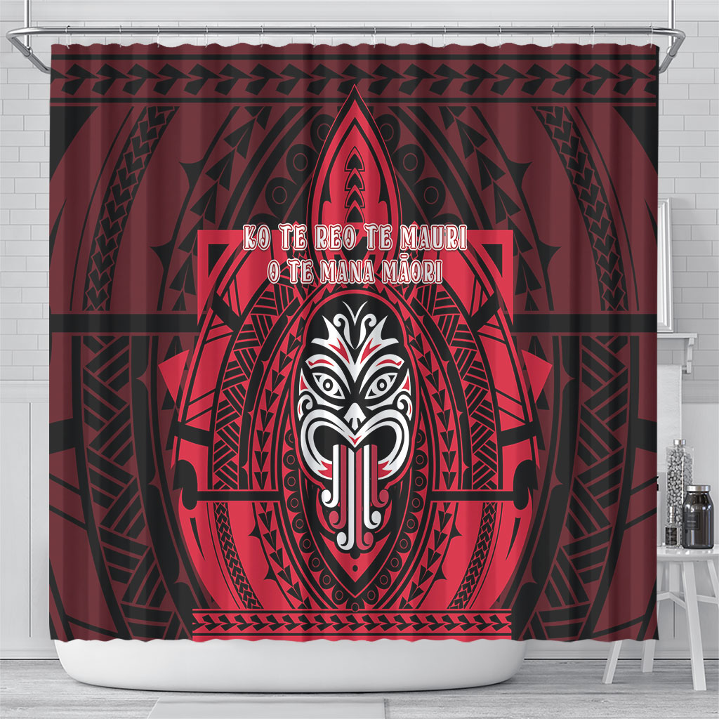 New Zealand Maori Language Week Shower Curtain Te Wiki O Te Reo Maori Hei Tiki