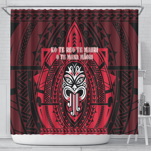 New Zealand Maori Language Week Shower Curtain Te Wiki O Te Reo Maori Hei Tiki