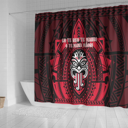 New Zealand Maori Language Week Shower Curtain Te Wiki O Te Reo Maori Hei Tiki