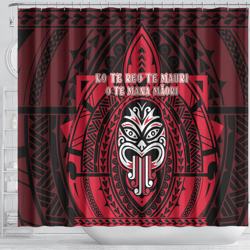 New Zealand Maori Language Week Shower Curtain Te Wiki O Te Reo Maori Hei Tiki