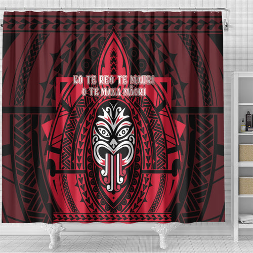 New Zealand Maori Language Week Shower Curtain Te Wiki O Te Reo Maori Hei Tiki