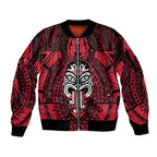New Zealand Maori Language Week Sleeve Zip Bomber Jacket Te Wiki O Te Reo Maori Hei Tiki