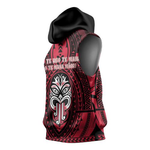 New Zealand Maori Language Week Sleeveless Hoodie Te Wiki O Te Reo Maori Hei Tiki