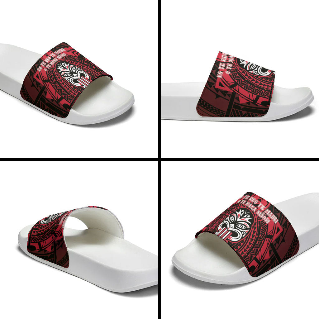 New Zealand Maori Language Week Slide Sandals Te Wiki O Te Reo Maori Hei Tiki