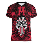New Zealand Maori Language Week Women V-Neck T-Shirt Te Wiki O Te Reo Maori Hei Tiki