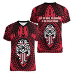New Zealand Maori Language Week Women V-Neck T-Shirt Te Wiki O Te Reo Maori Hei Tiki