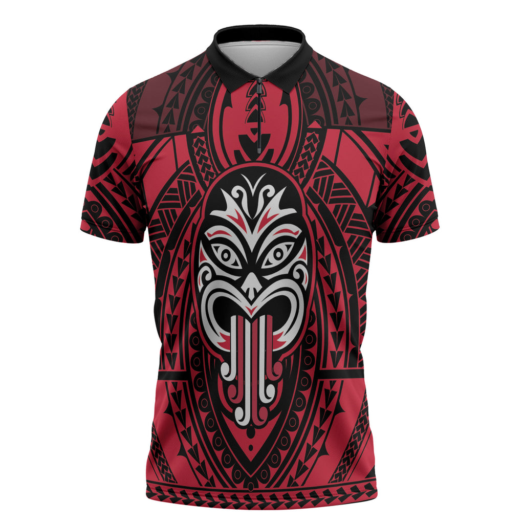 New Zealand Maori Language Week Zipper Polo Shirt Te Wiki O Te Reo Maori Hei Tiki